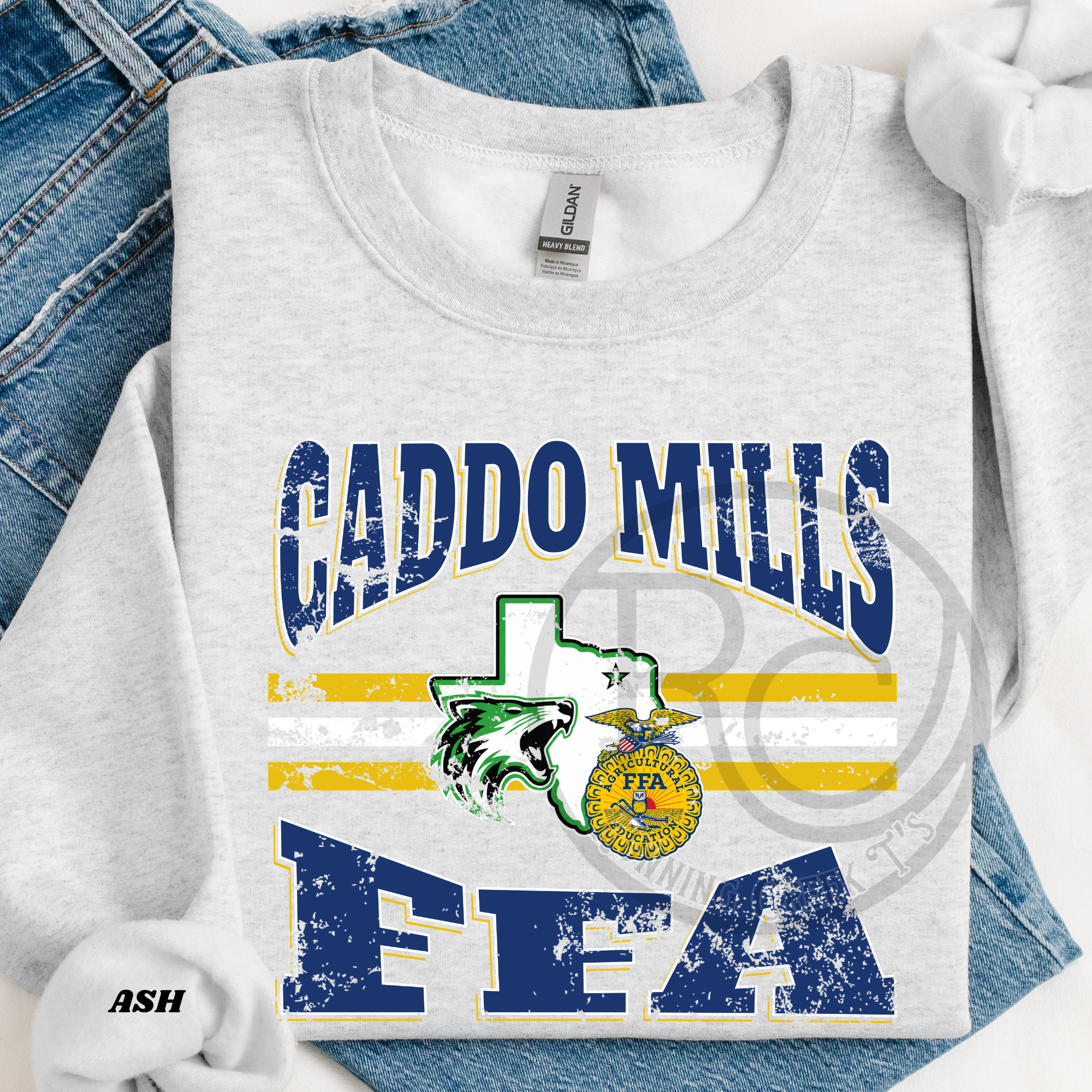 Caddo Mills FFA Curved Stripe Spirit Wear