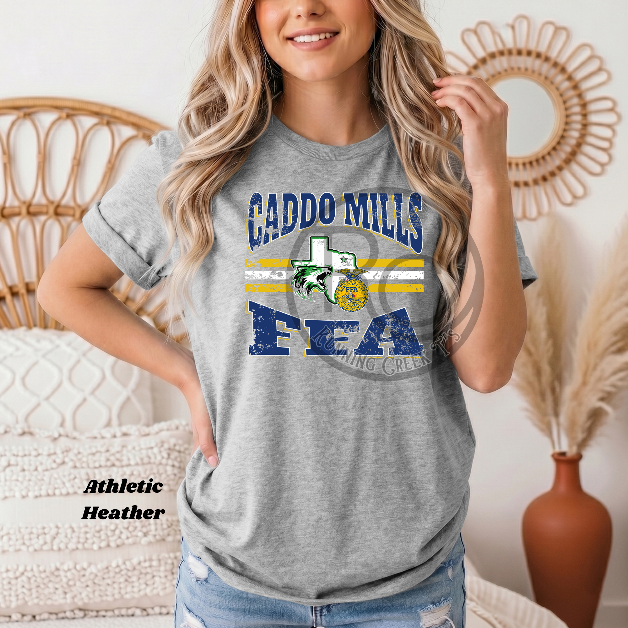 Caddo Mills FFA Curved Stripe Spirit Wear