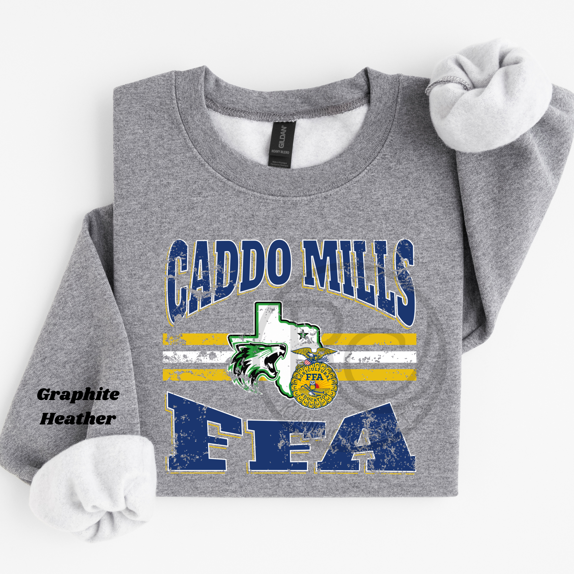 Caddo Mills FFA Curved Stripe Spirit Wear