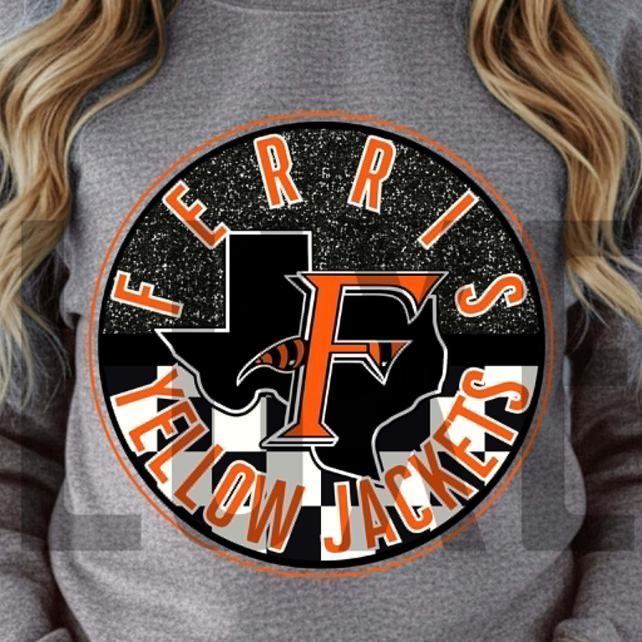 Ferris Yellow Jackets Circle Spirit Wear