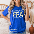 Caddo Mills FFA Blue & Yellow Floral