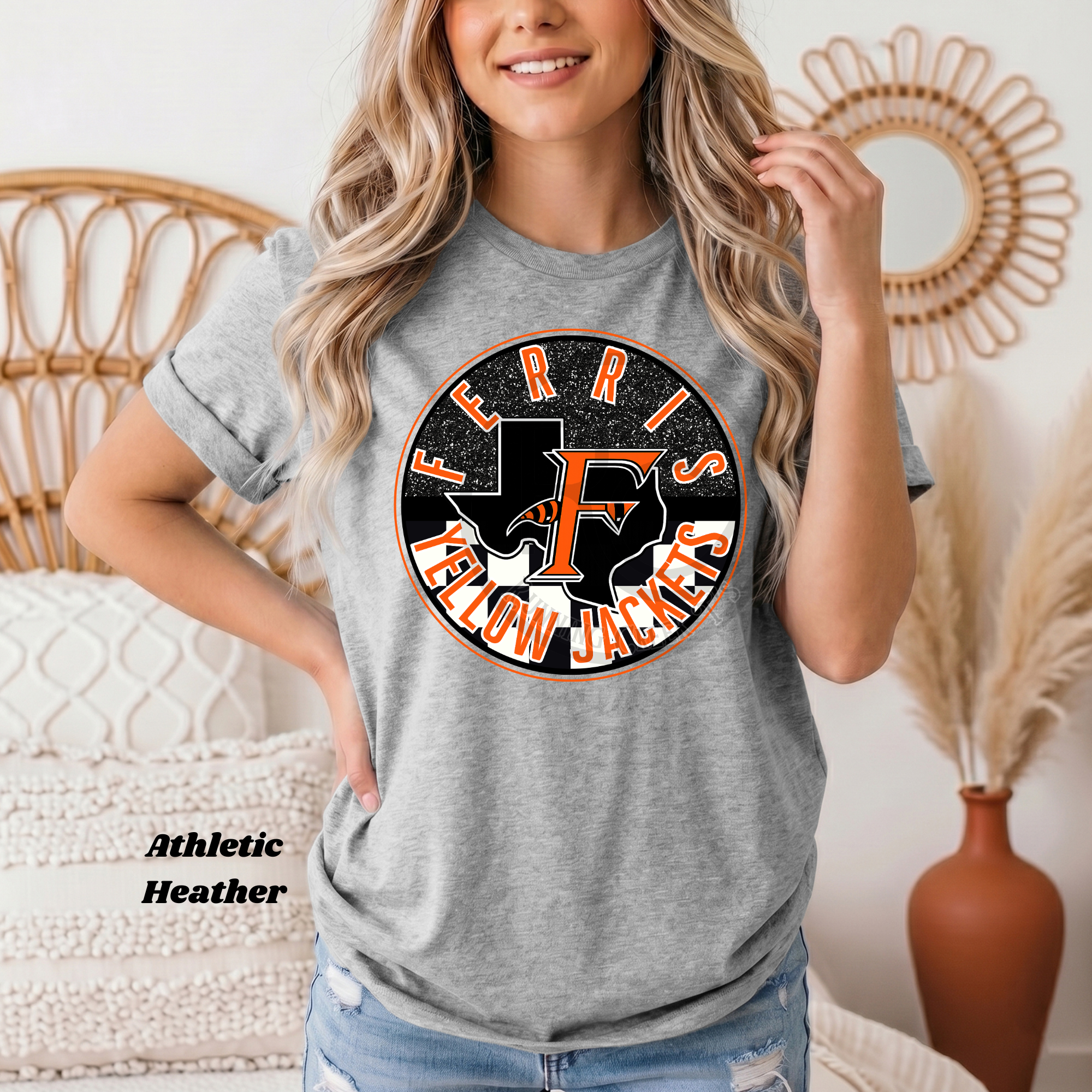 Ferris Yellow Jackets Circle Spirit Wear