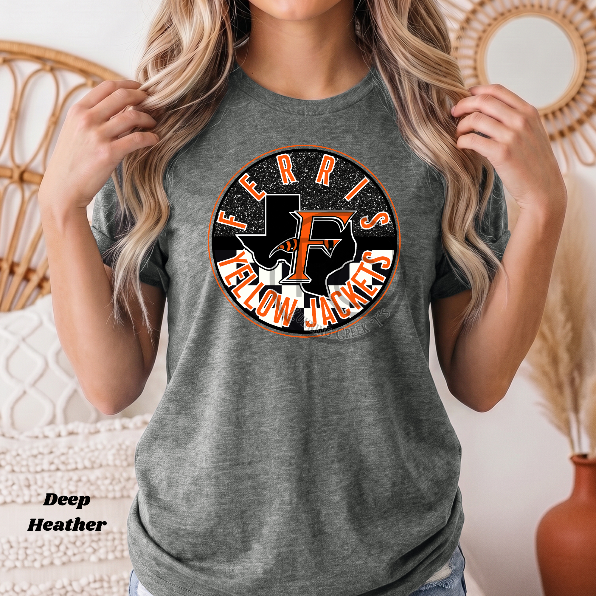 Ferris Yellow Jackets Circle Spirit Wear